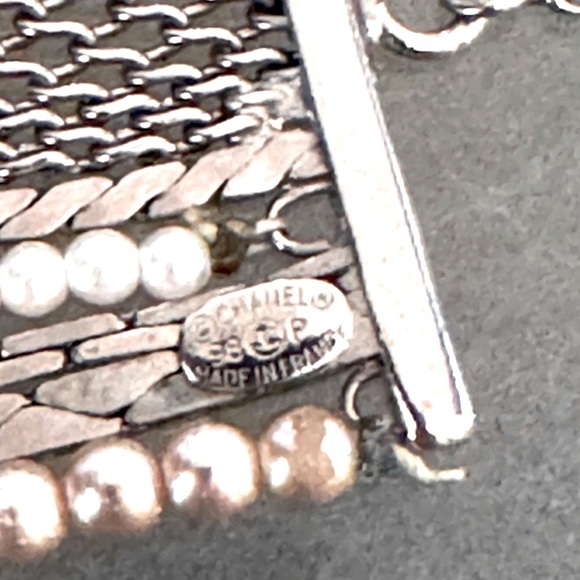 ✨Rare Stunning 1920’s Style Vintage Art Deco CHANEL Silver Choker Necklace 💥 - Picture 15 of 17